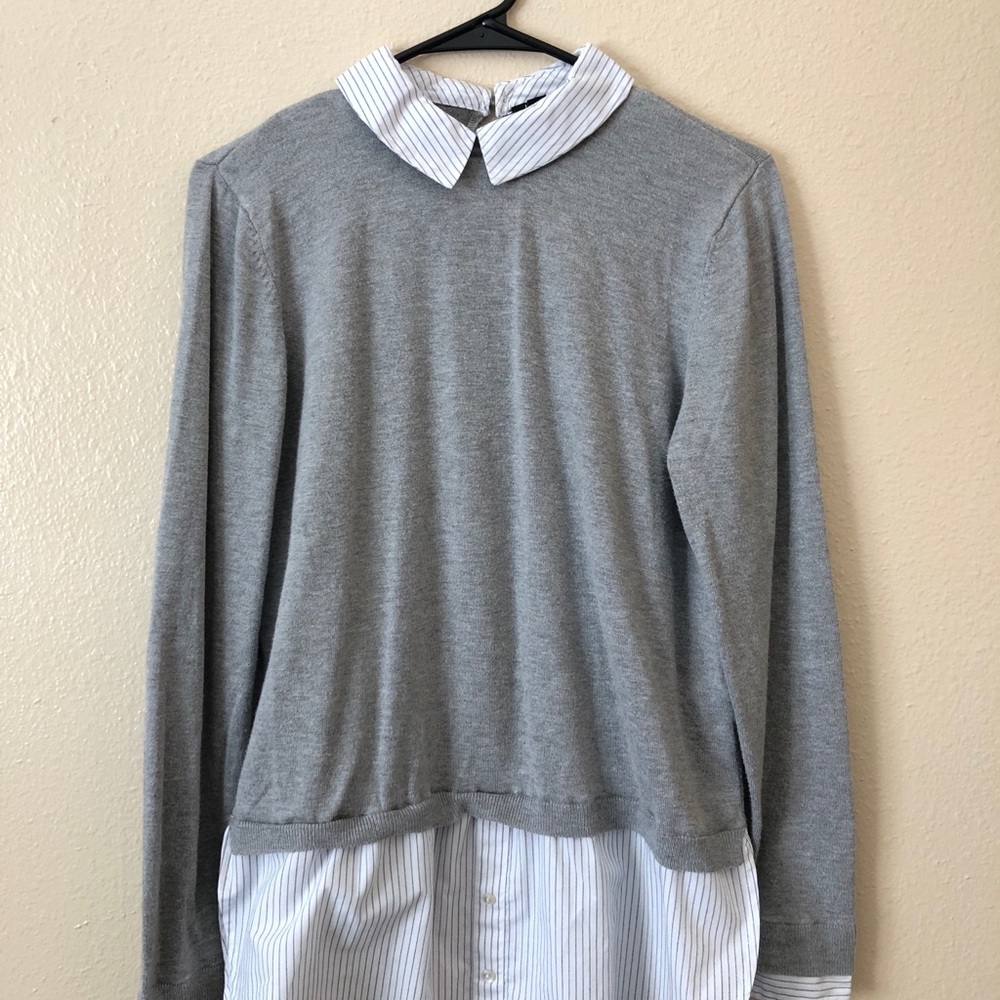 Sweater & Collared Short Combo (Faux Layered)